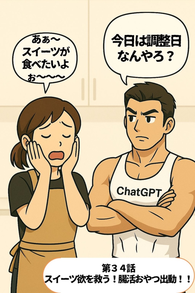 第34話 スイーツ欲を救う！腸活おやつ出動！！