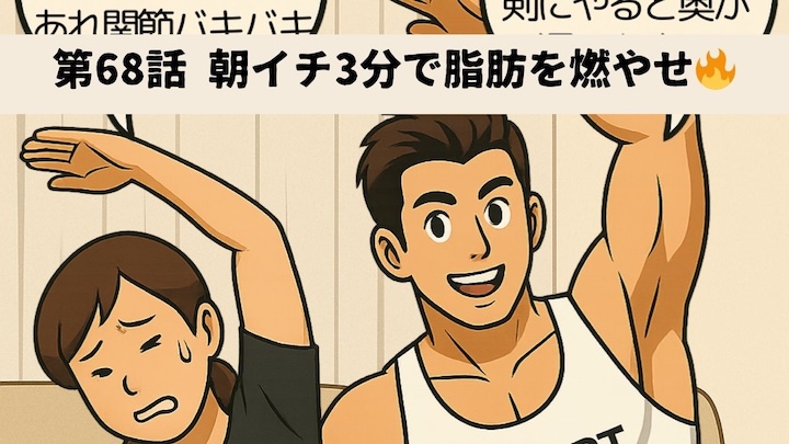 \第68話 朝イチ3分で脂肪を燃やせ🔥/